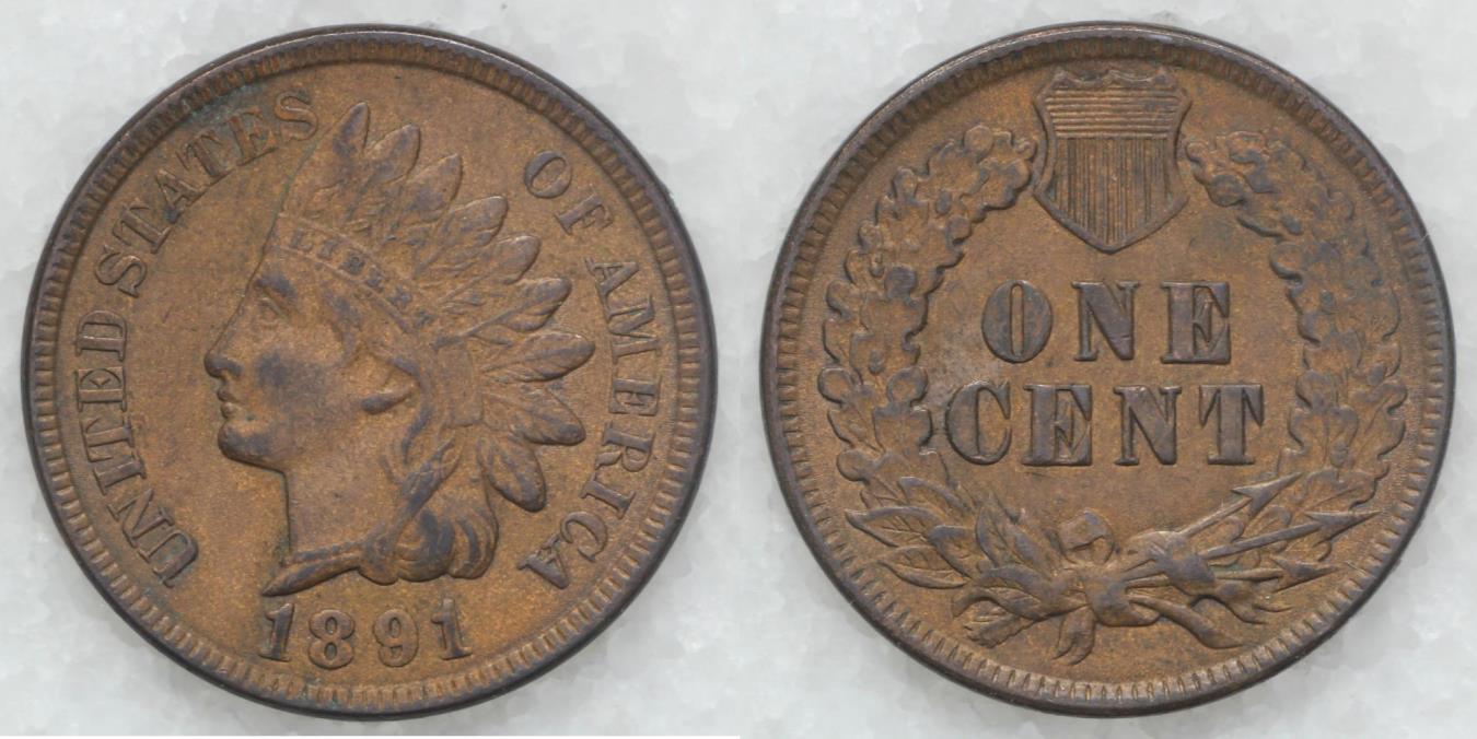 1891 Indian Head Cent - XF | Small Cents