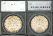 Us Coins - 1886 Morgan Dollar SEGS MS63