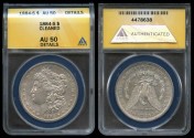 Us Coins - 1884s Morgan Dollar ANACS AU50