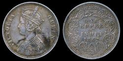 World Coins - 1862 (b) India (British) 1 Rupee AU