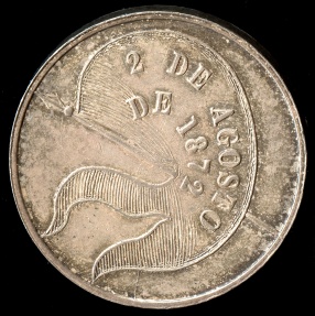 World Coins - 1872  Peru - President Manuel Pardo Constitutional Election Medal