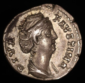 Ancient Coins - Faustina I Denarius - AVGVSTA - Rome Mint