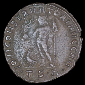 Ancient Coins - Licinius I Ae Follis - IOVI CONSERVATORI AVGG NN - Thessalonica Mint 
