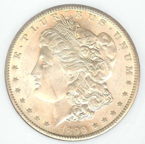 US Coins - 1899o Morgan Dollar NGC MS64