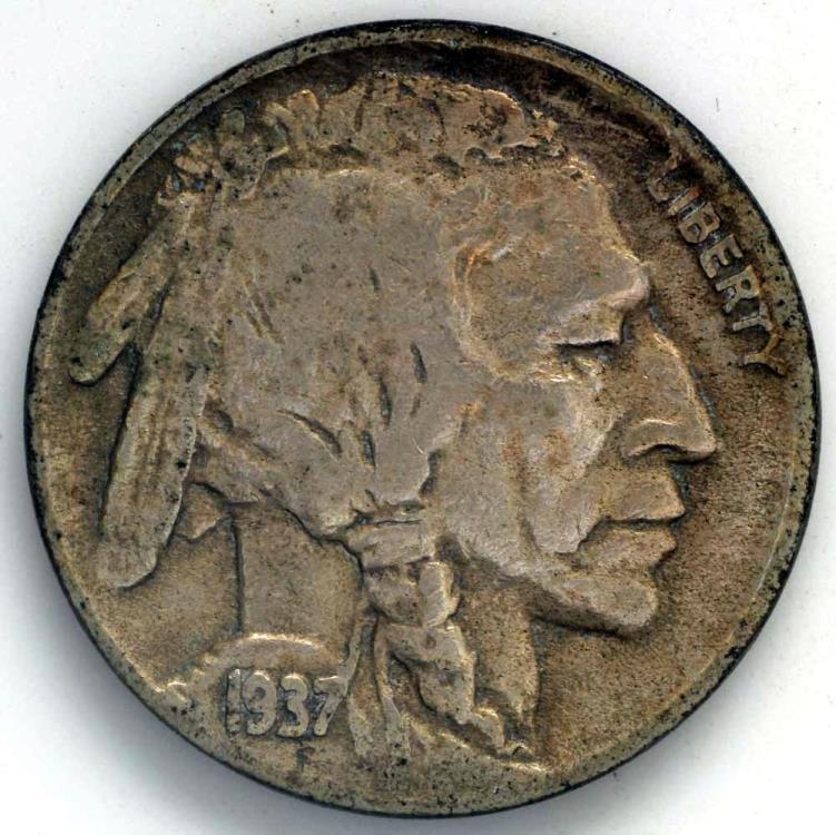 1937 D Indian Head (Buffalo) Nickel | 5 Cents