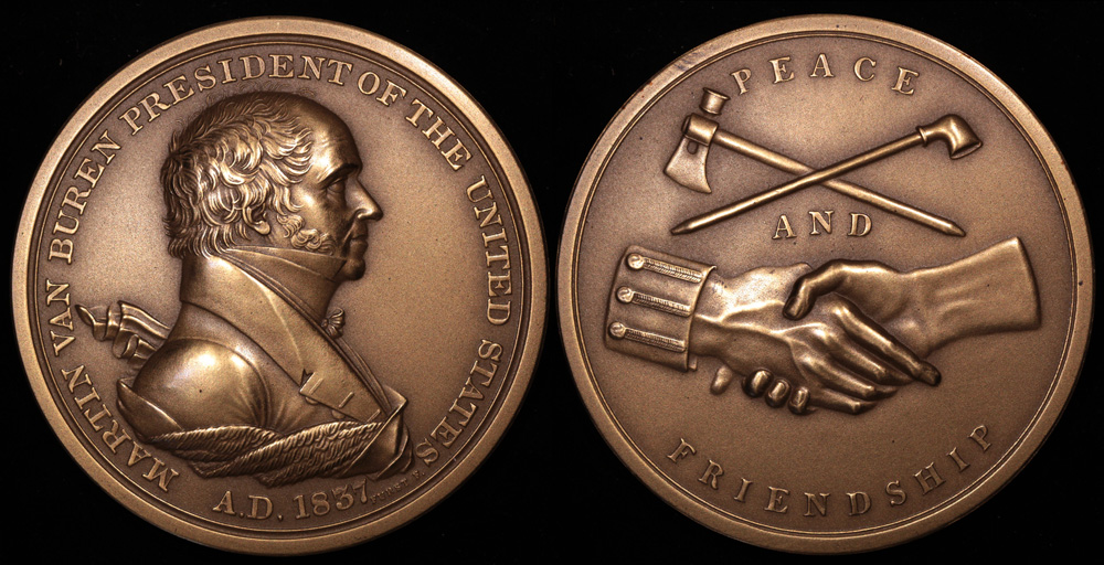 1837 Martin Van Buren “Indian Peace Medal” - Eighth President of