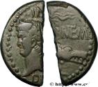 Ancient Coins - AUGUSTUS and AGRIPPA Nîmes, Gaule c. 10 AC. - 10 AD. (25,5mm, 6,09g, 12h)