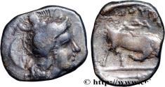 Ancient Coins - LUCANIA - THOURIOI Thurium, Lucanie c. 430-410 AC. (12mm, 1,20g, 9h)