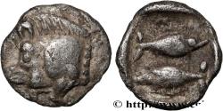 Ancient Coins - MYSIA – KYZIKOS / CYZICUS Cyzique, Mysie c. 450-400 AC. (7mm, 0,27g, 9h)