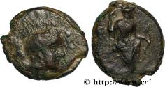 Ancient Coins - SICILY - UNCERTAIN Agrigente, Sicile c. 340-330 AC. (17mm, 3,73g, 9h)