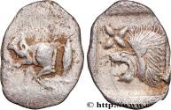 Ancient Coins - MYSIA – KYZIKOS / CYZICUS Cyzique, Mysie c. 480-450 AC. (11mm, 0,38g, 12h)