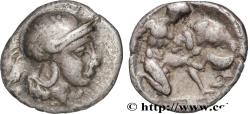 Ancient Coins - CALABRIA - TARAS Tarente,Calabre c. 380-325 AC. (11,5mm, 1,02g, 1h)
