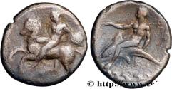 Ancient Coins - CALABRIA - TARAS Tarente, Calabre c. 302-231 AC. (20,5mm, 6,31g, 11h)