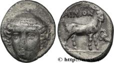 Ancient Coins - THRACE - AINOS Aenos (Ainos), Thrace c. 402/401 - 361/360 AC. (15mm, 2,52g, 1h)