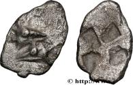 Ancient Coins - MYSIA – KYZIKOS / CYZICUS Mysie, Cyzique c. 550-480 AC (10,5mm, 0,45g, h)