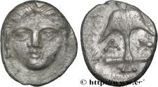 Ancient Coins - THRACE - APOLLONIA PONTICA Apollonia Pontica, Thrace c. 410/404 -  341/323 AC. (11,5mm, 1,21g, 6h)