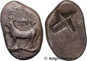 Ancient Coins - THRACE - BYZANTION Thrace, Byzance c. 416-357 AC (16,5mm, 2,38g, -h)