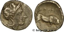 Ancient Coins - LUCANIA - THOURIOI Thurium, Lucanie c. 280 AC. (11,5mm, 1,04g, 3h)