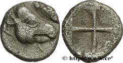 Ancient Coins - AIOLIS - LESBOS ISLAND - METHYMNA Atelier incertain, Lesbos c. 500-450 AC. (7mm, 0,38g, h)
