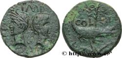 Ancient Coins - AUGUSTUS and AGRIPPA Nîmes, Gaule c. 20-14 AC. (26,5mm, 11,98g, 6h)