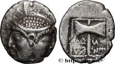 Ancient Coins - TROAS - TENEDOS Ténédos, Troade c. 500-450 AC. (14,5mm, 1,90g, 6h)