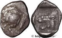 Ancient Coins - MYSIA – KYZIKOS / CYZICUS Cyzique, Mysie c. 480-450 AC. (12mm, 1,10g, 5h)