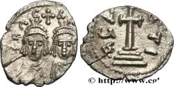 Ancient Coins - HERACLIUS and HERACLIUS CONSTANTINE Carthage 613-614 (13,5mm, 0,69g, 9h)