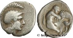 Ancient Coins - CALABRIA - TARAS Calabre, Tarente c. 380-325 AC. (12,5mm, 0,98g, 11h)