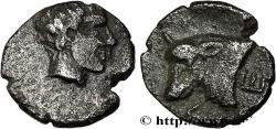 Ancient Coins - CARIA - SATRAPS OF CARIA - HEKATOMNUS Milet, Ionie ou Mylassa, Carie c. 392-377 AC. (8mm, 0,35g, 7h)