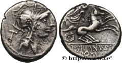 Ancient Coins - JUNIA Rome 91 AC. (17,5mm, 2,88g, 3h)