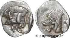 Ancient Coins - MYSIA – KYZIKOS / CYZICUS Cyzique, Mysie c. 450-420 AC. (12,5mm, 0,75g, 2h)