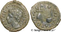 Ancient Coins - HIPSANIA - SPAIN - BAETICA - COLONIA PATRICIA - AUGUSTUS Colonia Patricia, Espagne n.d. (22,5mm, 3,36g, 3h)