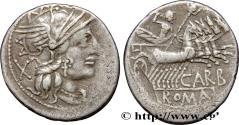 Ancient Coins - PAPIRIA Rome ou Italie 121 AC. (21mm, 3,75g, 12h)