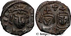 Ancient Coins - HERACLIUS, HERACLIUS CONSTANTINE and MARTINA Carthage 614-626 (12mm, 0,52g, 3h)