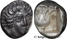 Ancient Coins - CARIA - CARIAN ISLANDS - RHODES Rhodes, Carie c. 408-390 AC. (12mm, 1,85g, 12h)