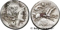 Ancient Coins - FLAMINIA  Rome 109-108 AC. (19mm, 3,57g, 12h)
