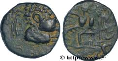 Ancient Coins - BACTRIA - BACTRIAN KINGDOM - HERMAEUS Atelier incertain du Gandhara c. 10-100 (19mm, 5,62g, 3h)
