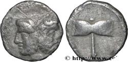 Ancient Coins - TROAS - TENEDOS Ténédos, Troade c. 500-450 AC. (9mm, 0,47g, 9h)