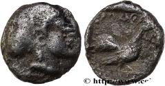 Ancient Coins - AIOLIS - LESBOS ISLAND - METHYMNA Lesbos, Methymna c. 400 (7mm, 0,30g, 11h)