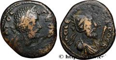 Ancient Coins - SETIMIUS SEVERUS and ABGAR VIII THE GREAT Édesse, Mésopotamie 193-211 (23mm, 8,50g, 6h)