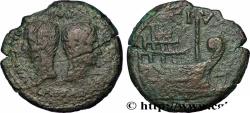Ancient Coins - GALLIA - VIENNA - VIENNE - JULIUS CAESAR and OCTAVIAN Vienne, Gaule  36 AC. (30mm, 17,69g, 12h)