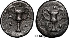 Ancient Coins - CALABRIA - TARAS Calabre, Tarente c. 330-302 AC. (11mm, 0,56g, 12h)
