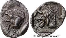 Ancient Coins - MYSIA – KYZIKOS / CYZICUS Cyzique, Mysie c. 480-450 AC. (10,5mm, 0,37g, 12h)