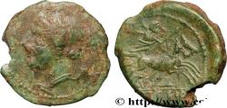 Ancient Coins - BRUTTIUM - BRETTIAN LEAGUE Bruttium, Locres ou Crotone 211-208 AC. (17mm, 3,65g, 12h)