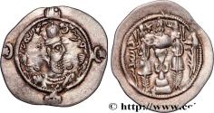 Ancient Coins - SASANIAN - SASANIAN KINGDOM - KHOSROW II PR, Furat-i-Mesham 593 (32,5mm, 4,05g, 4h)
