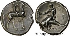 Ancient Coins - CALABRIA - TARAS Tarente c. 302-280 AC. (22,5mm, 7,67g, 12h)