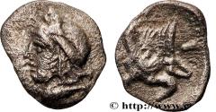 Ancient Coins - MYSIA – KYZIKOS / CYZICUS Cyzique, Mysie c. 450-400 AC. (8mm, 0,32g, 7h)