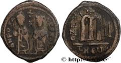 Ancient Coins - PHOCAS and LEONTIA Theoupolis (Antioche) 603-604 (29mm, ,03g, 6h)