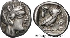 Ancient Coins - ATTICA - ATHENS Attique, Athènes c. 430 AC. (16mm, 4,27g, 8h)