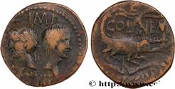 Ancient Coins - AUGUSTUS and AGRIPPA Nîmes, Gaule c. 20-14 AC. (25,5mm, 8,65g, 11h)